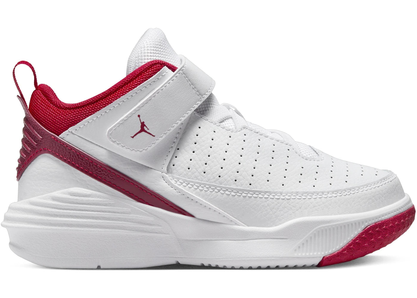 Jordan Max Aura 5 White Black Gym Red (PS) – Side Kicks