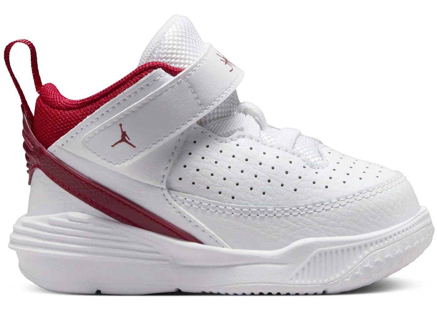 Jordan Max Aura 5 White Black Gym Red (TD)
