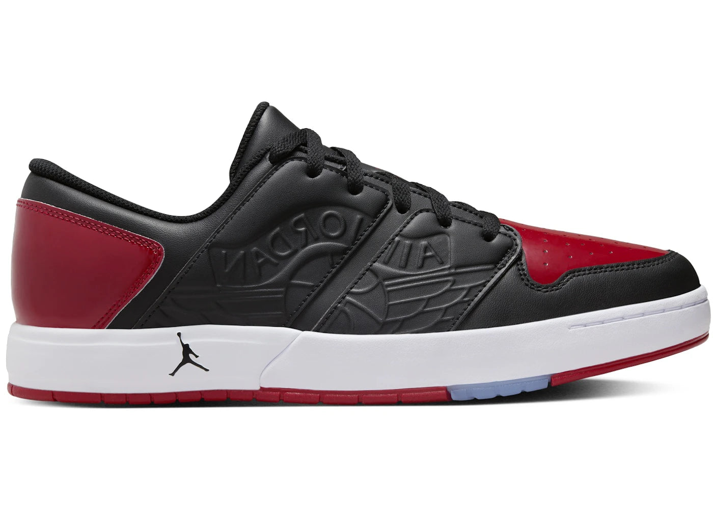Jordan Nu Retro 1 Low Black White Varsity Red