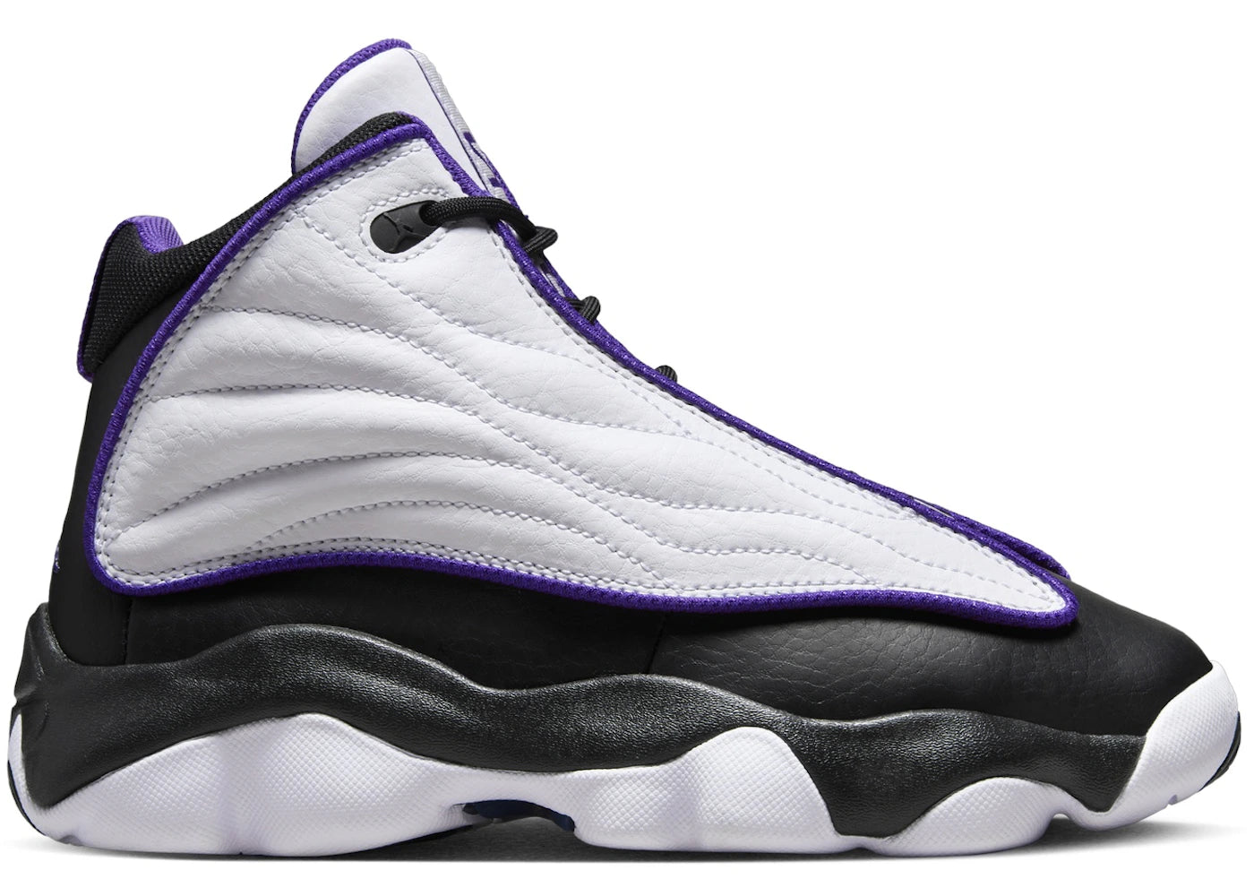 Jordan Pro Strong White Black Electro Purple (GS)