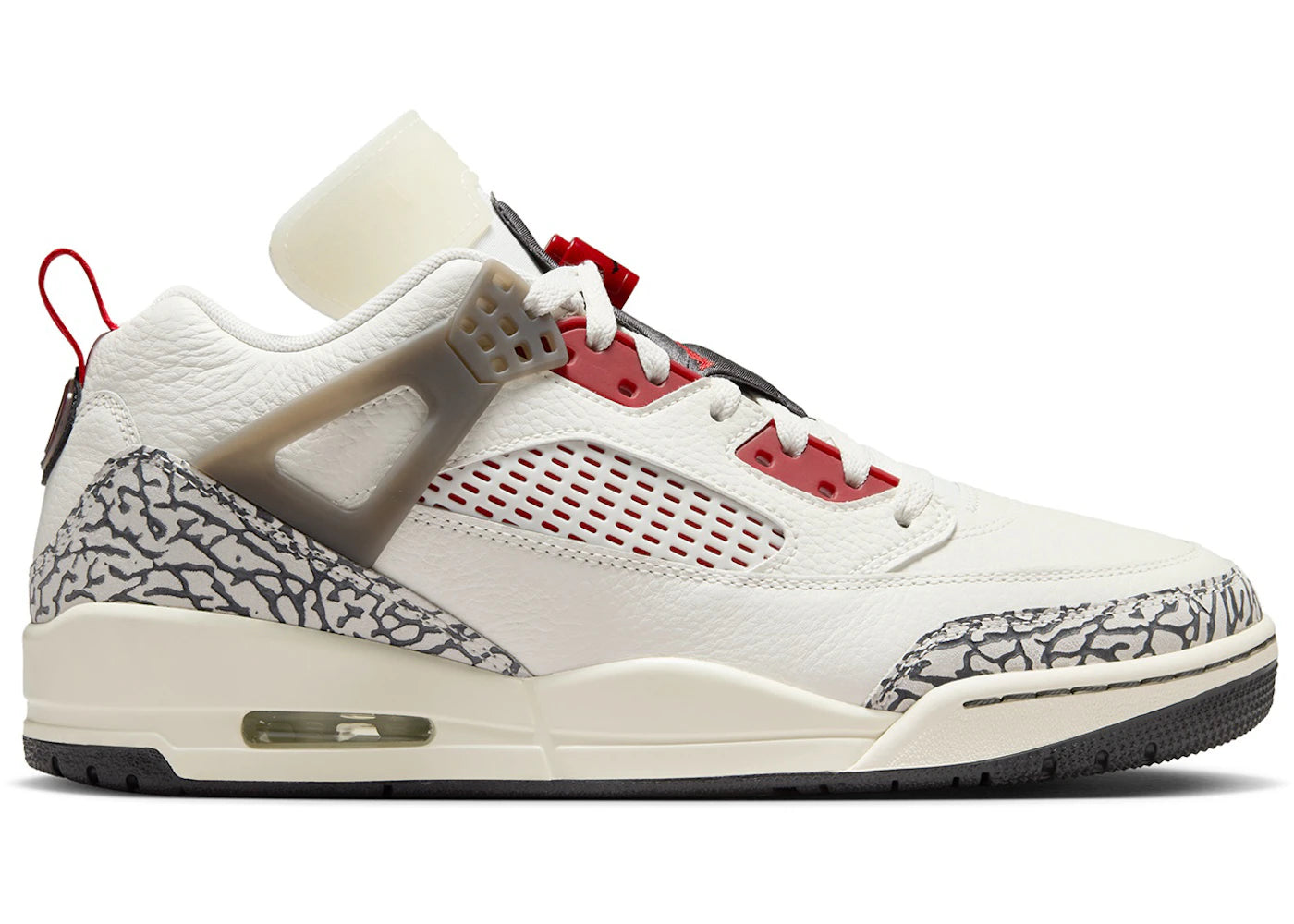 Jordan Spizike Low Sail Anthracite Coconut Milk Varsity Red