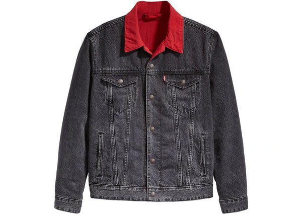 Air Jordan x Levis Reversible Trucker Jacket Black/Red – Side Kicks