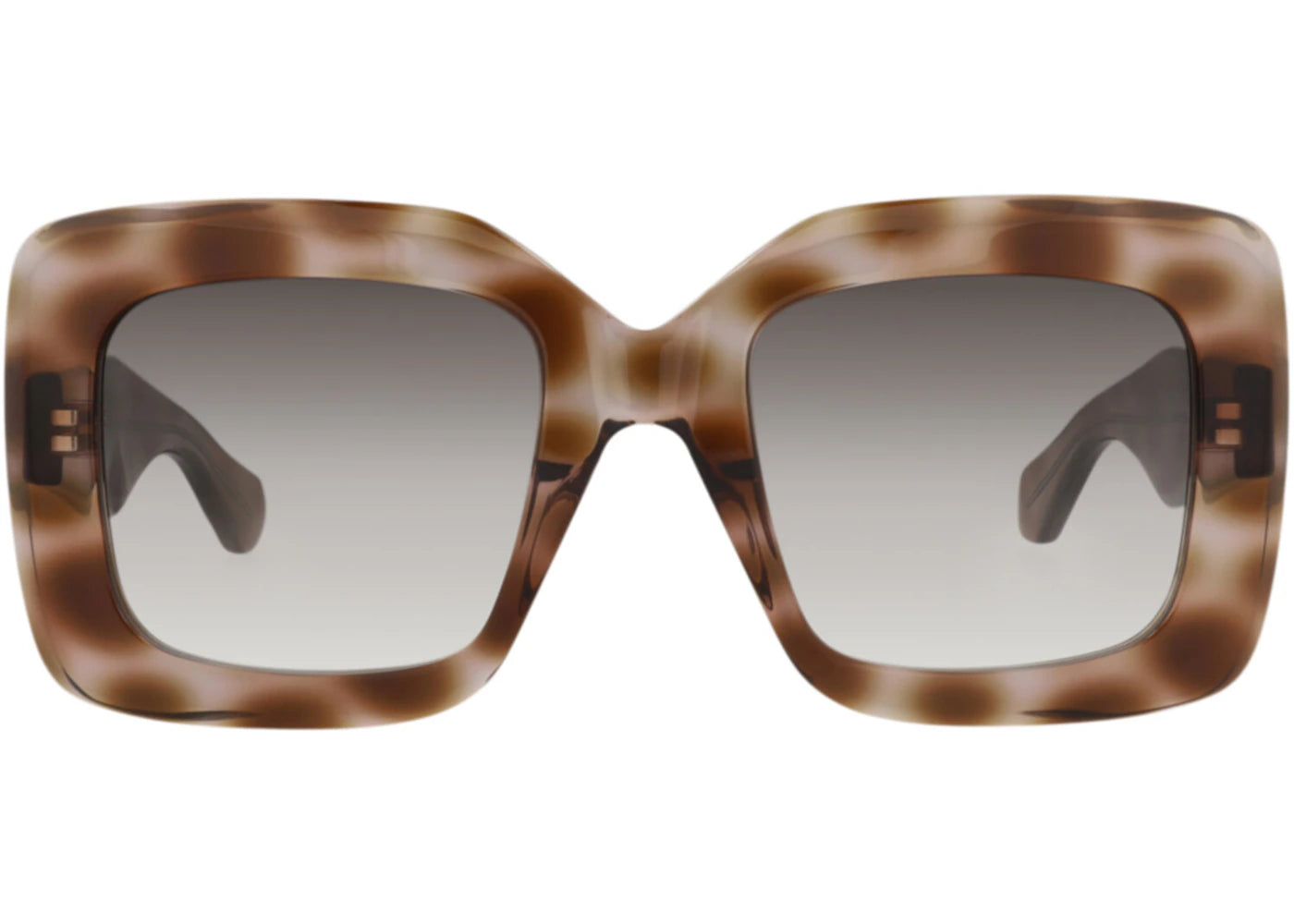 Alaia Square-Frame Recycled Acetate Sunglasses Havana Havana Grey (AA0065S-30014218-004)