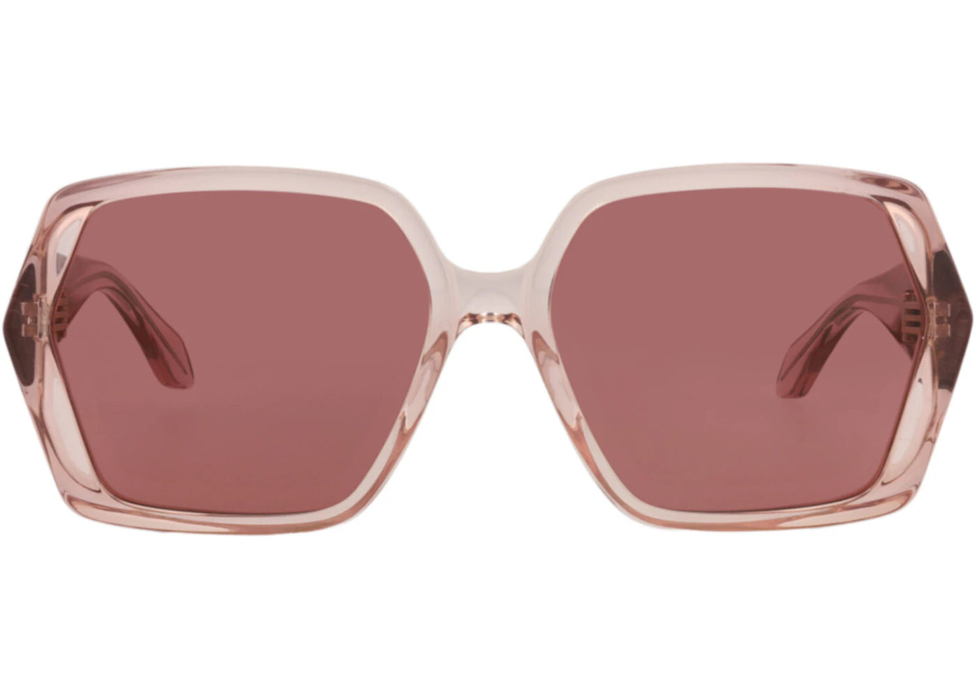 Alaia Square-Frame Recycled Acetate Sunglasses Pink Pink Red (AA0077S-30015129-003)