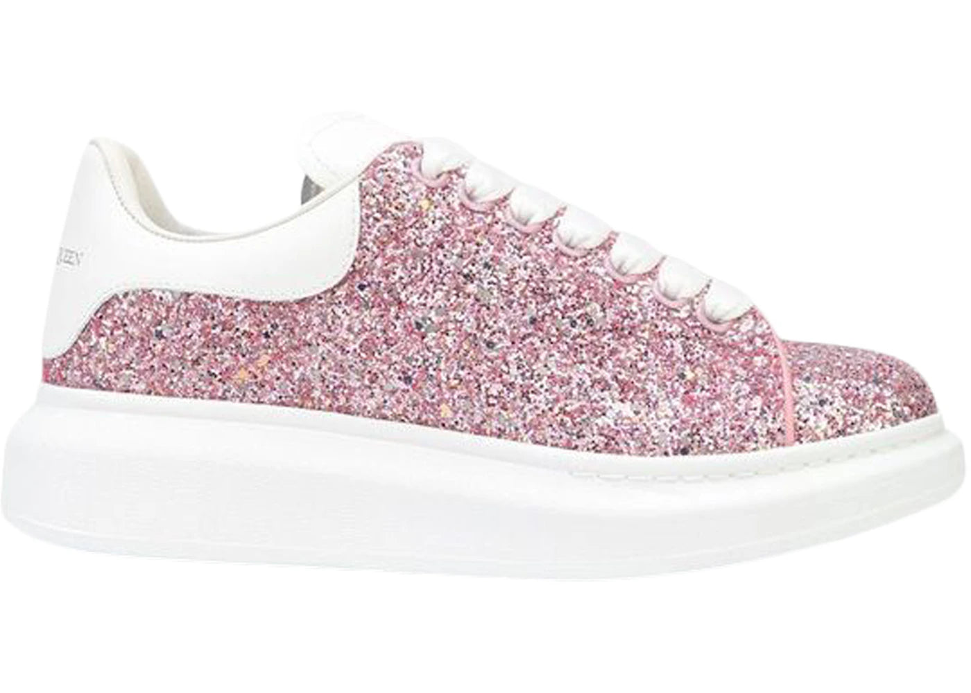Alexander McQueen Oversized Fuchsia White Glitter (Women's)