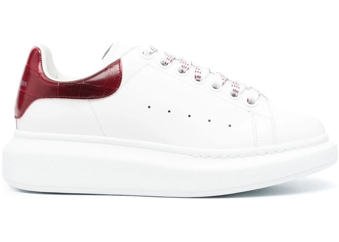 Alexander McQueen Oversized White Blood Red Croc (Women's) – Side Kicks