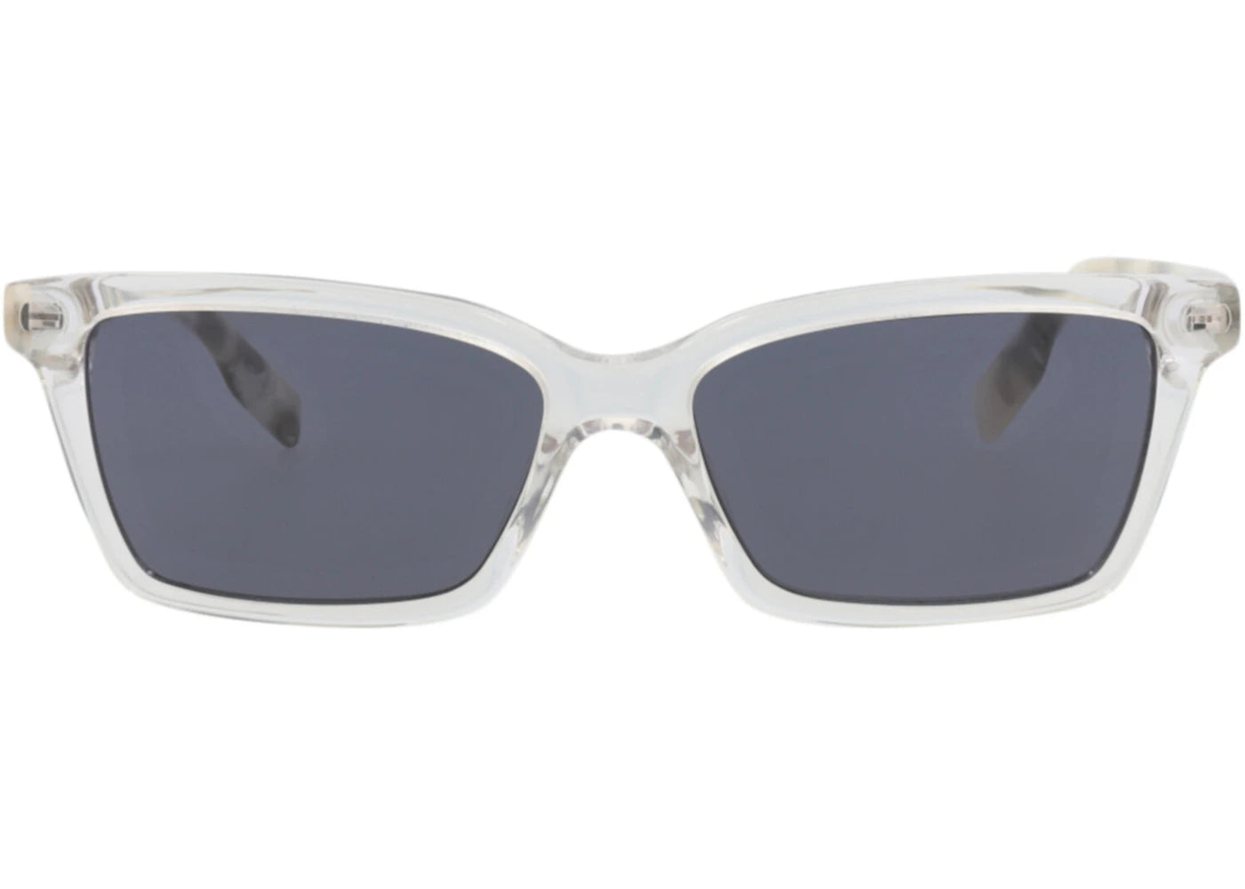 Alexander McQueen Square-Frame Acetate CV Sunglasses Crystal White Grey (MQ0307O-30010806-003S)