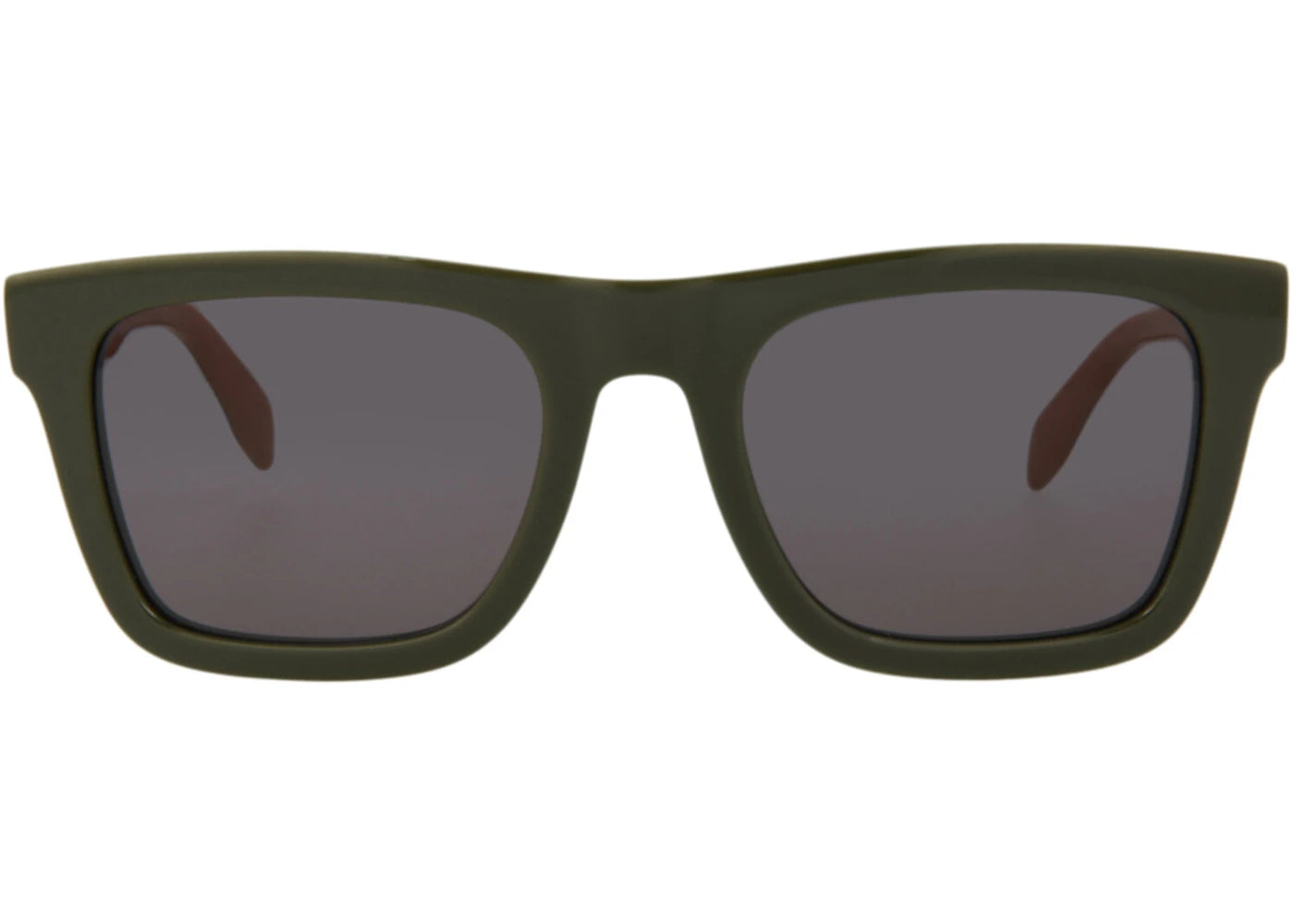 Alexander McQueen Square-Frame Acetate Sunglasses Green Green Grey (AM0301S-30010928-005)