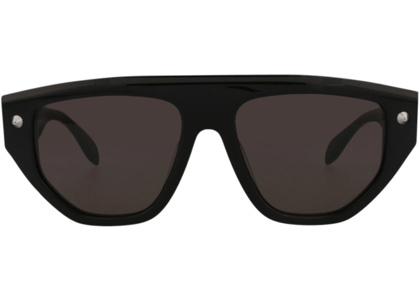 Alexander McQueen Square-Frame Recycled Acetate Sunglasses Black Black Grey (AM0408S-30014339-001)