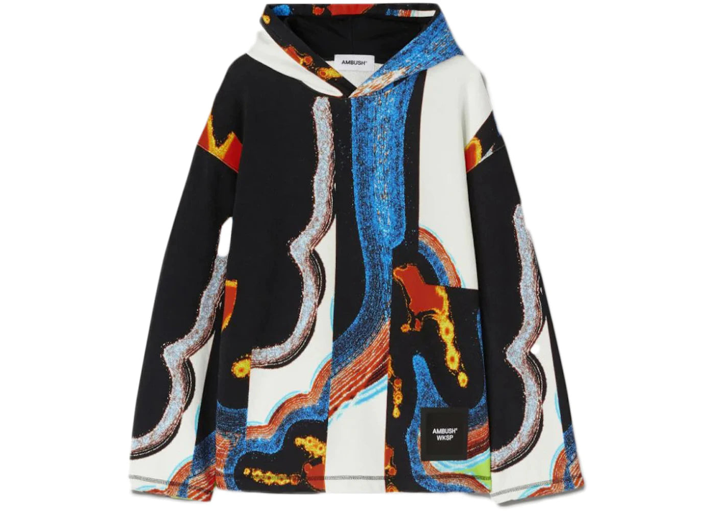 Ambush All Over Printed Hoodie Multicolor/Black