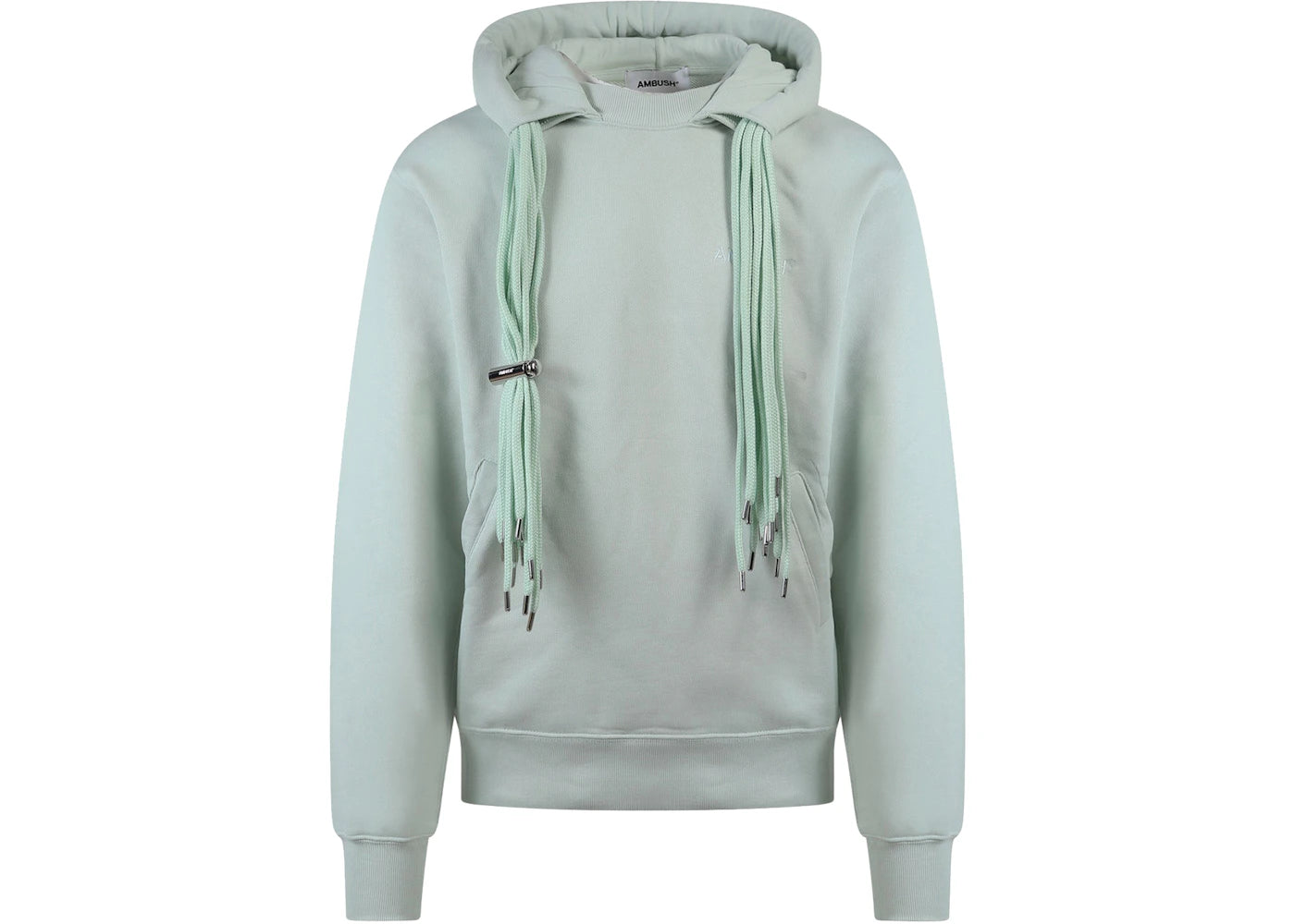 Ambush Logo Embroidered Drawstring Sweatshirt Green