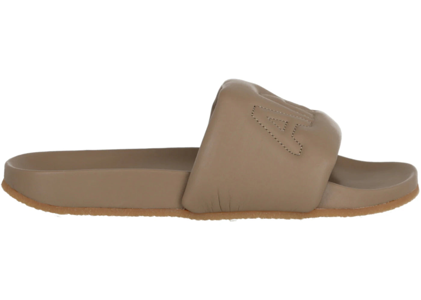 Ambush Quilted Logo Slides Beige