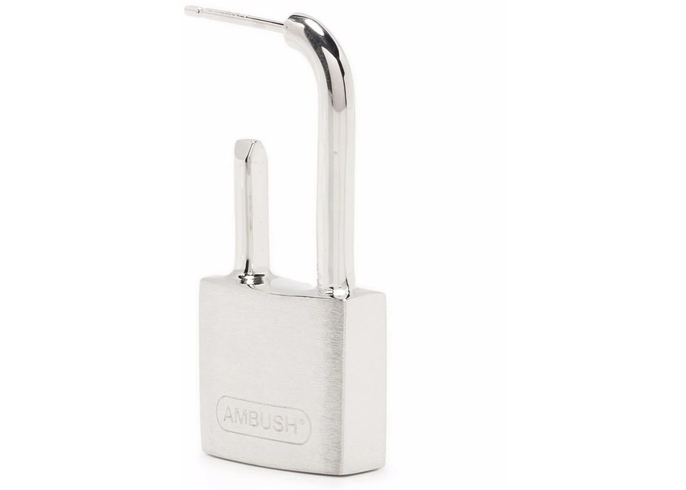 Ambush Small Padlock Earring Silver