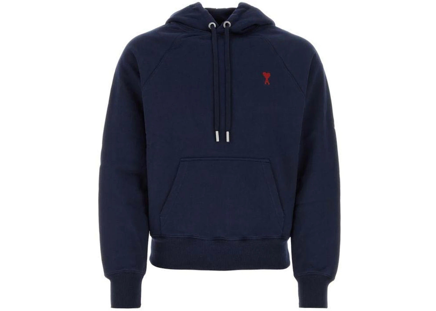 Ami Paris Ami De Coeur Hoodie Navy