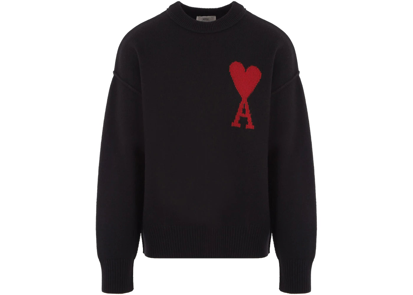 Ami Paris Ami De Coeur Sweater Black/Red