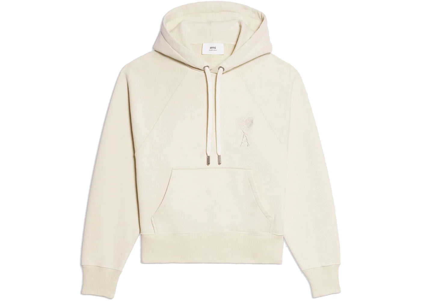 Ami Paris Ami De Coeur Tonal Heart Pullover Beige