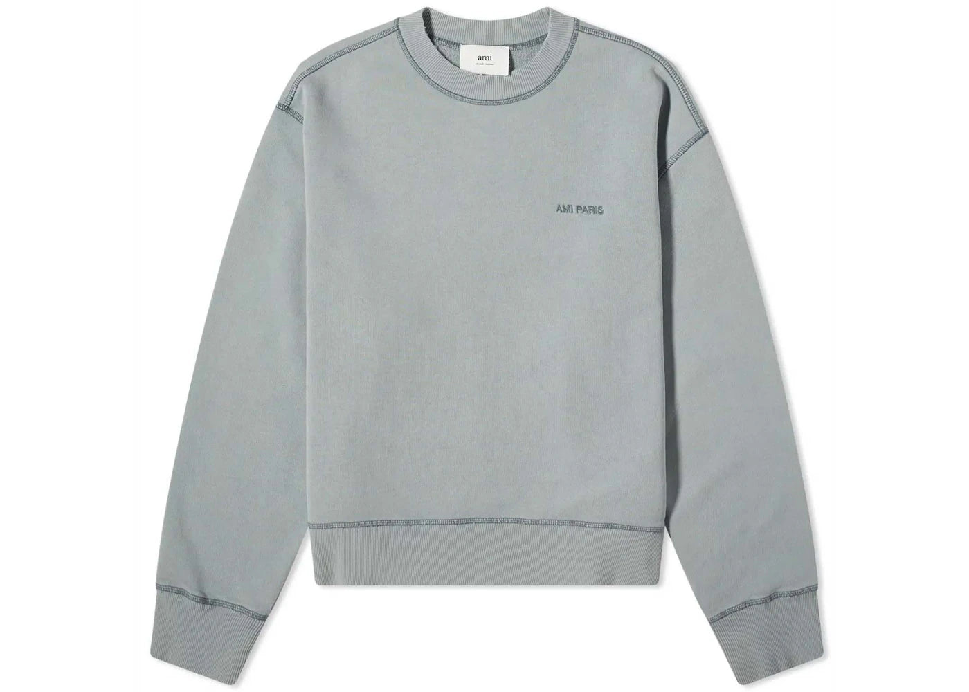 Ami Paris Fade Out Sweatshirt Aquamarine