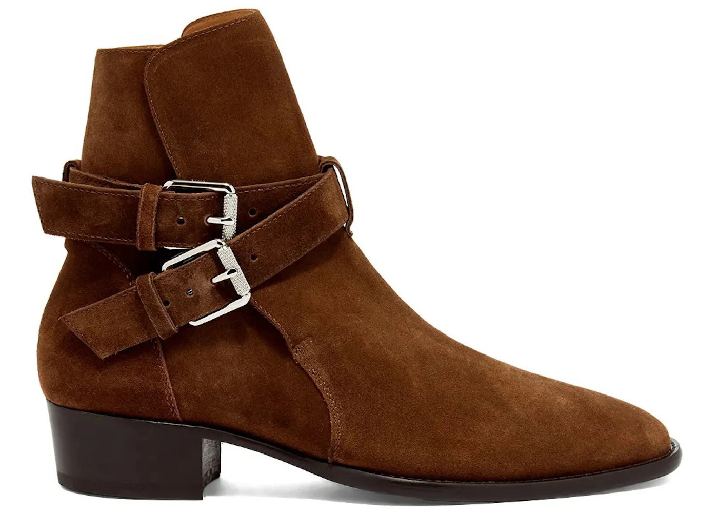 AMIRI Buckle Boots Brown Suede