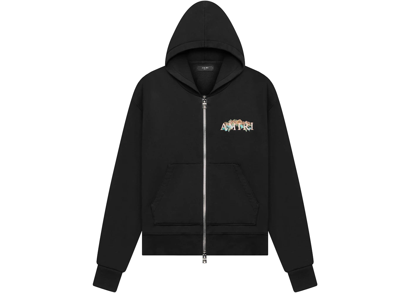 AMIRI Cherub Zip Up Hoodie Black