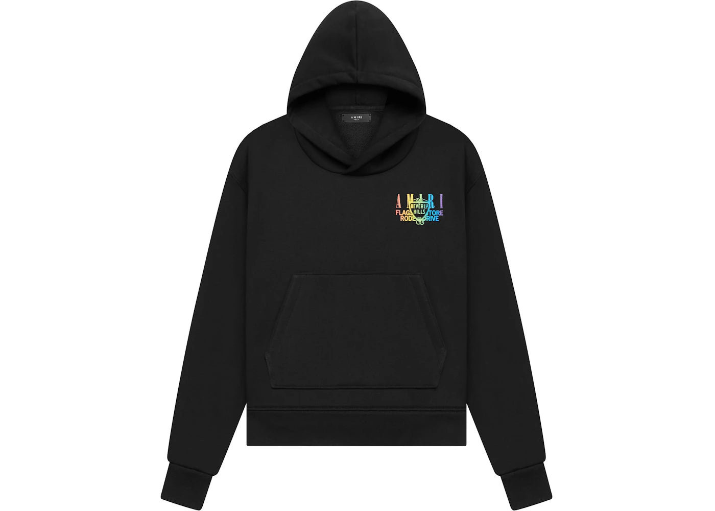 AMIRI Exclusive Beverly Hills Hoodie Black/Rainbow