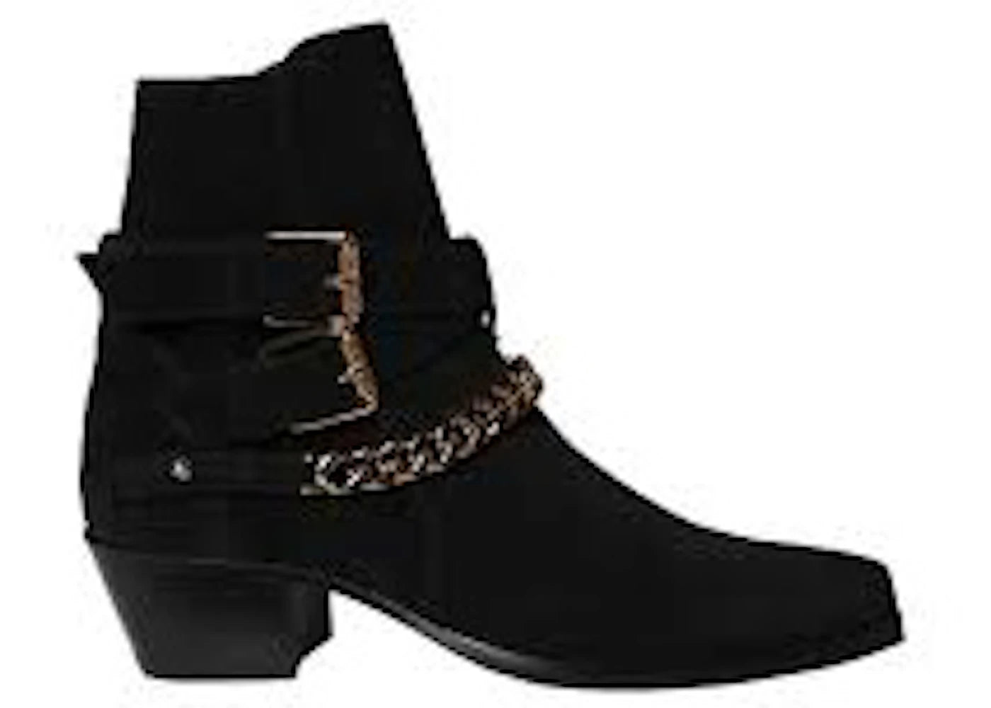 AMIRI Jodhpur Chain Boots Black Suede