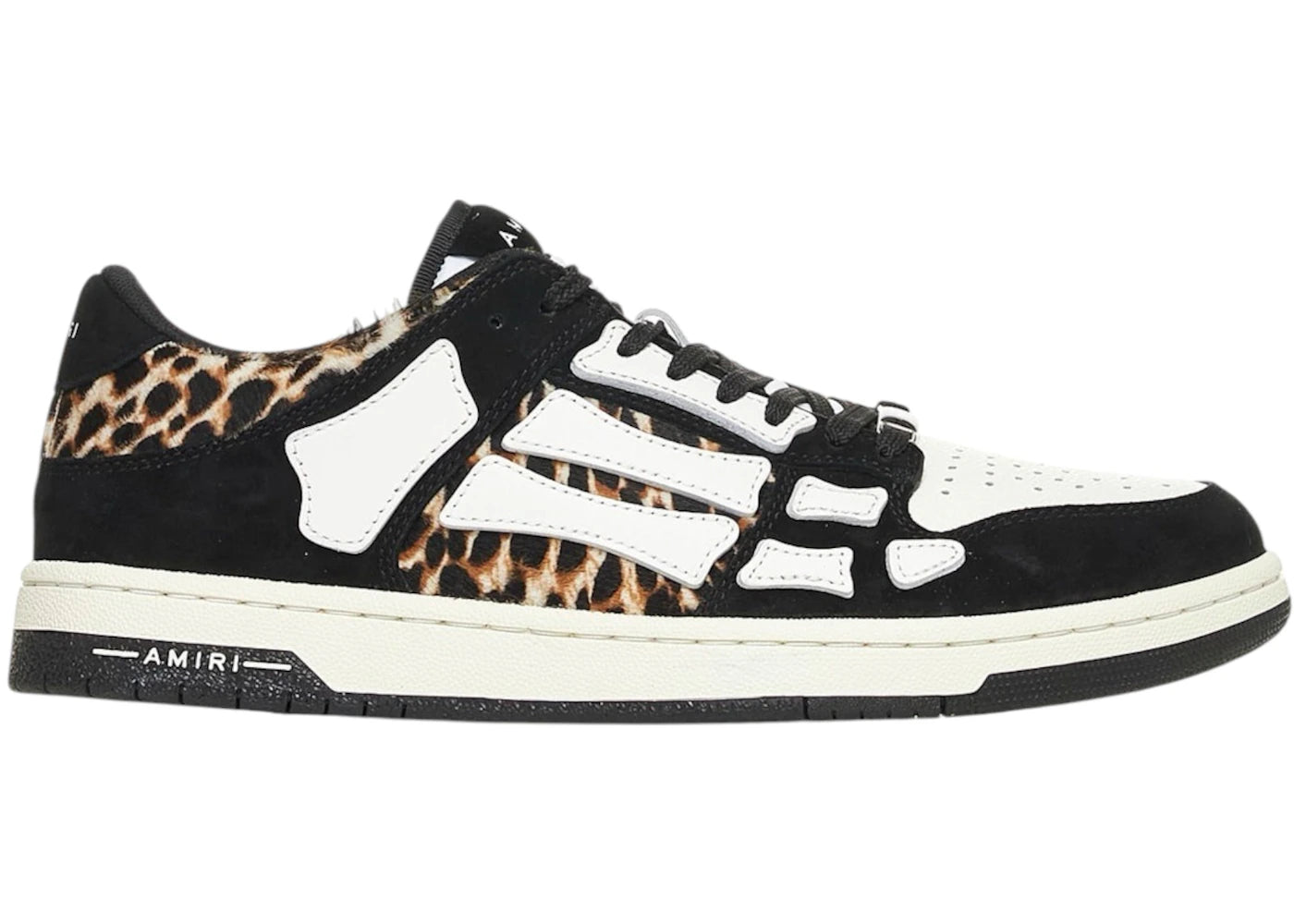 Amiri Skel Low Black Leopard
