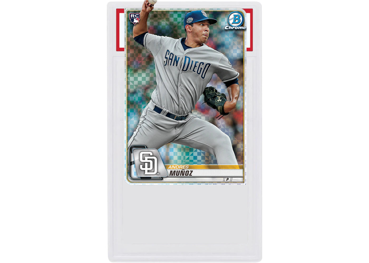 Andres Mu–oz 2020 Bowman Chrome X Rookie Gold X-Fractor /3 #7