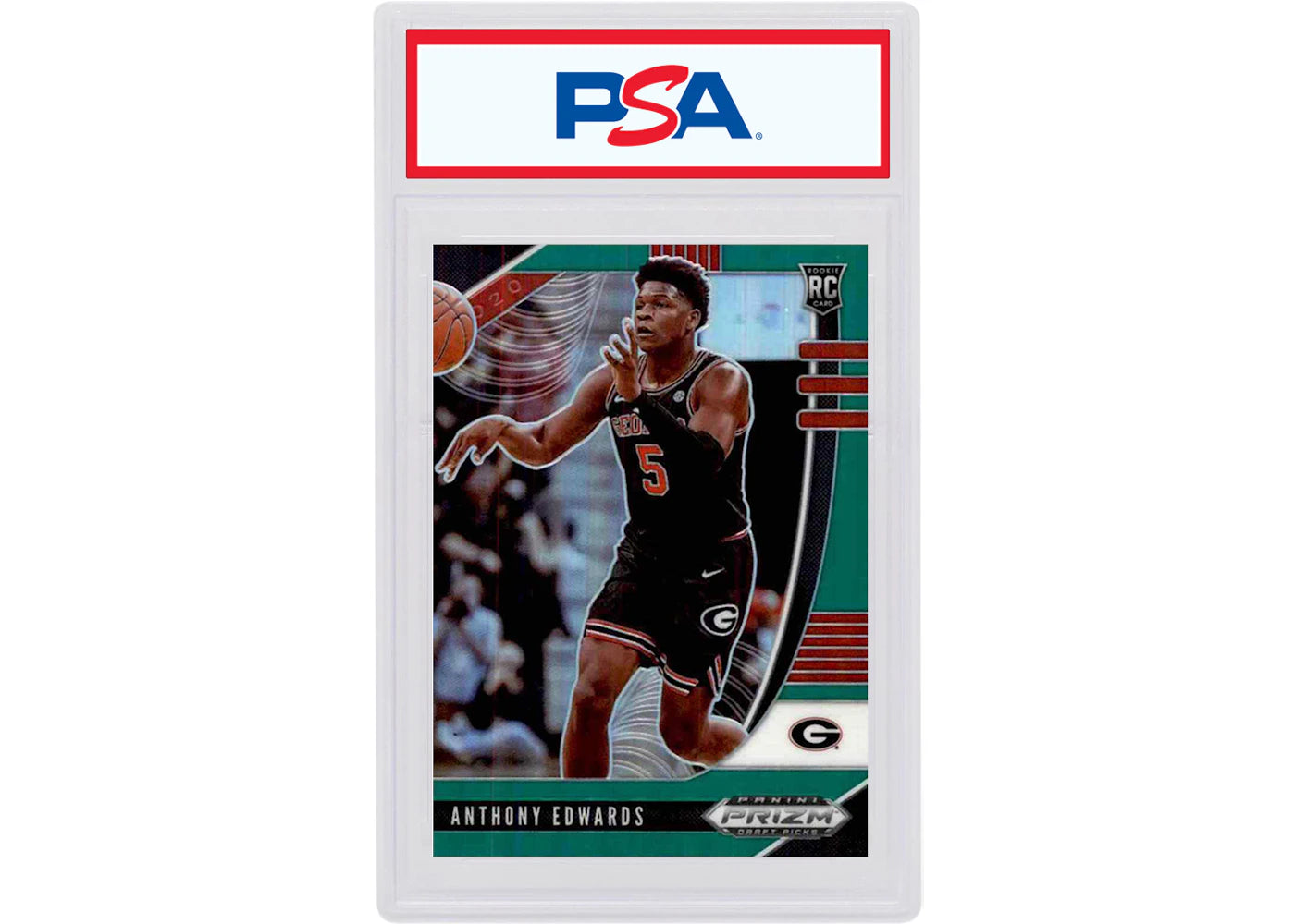 Anthony Edwards 2020-21 Panini Prizm Draft Picks Basketball Rookie Green #41 (PSA or BGS Graded)
