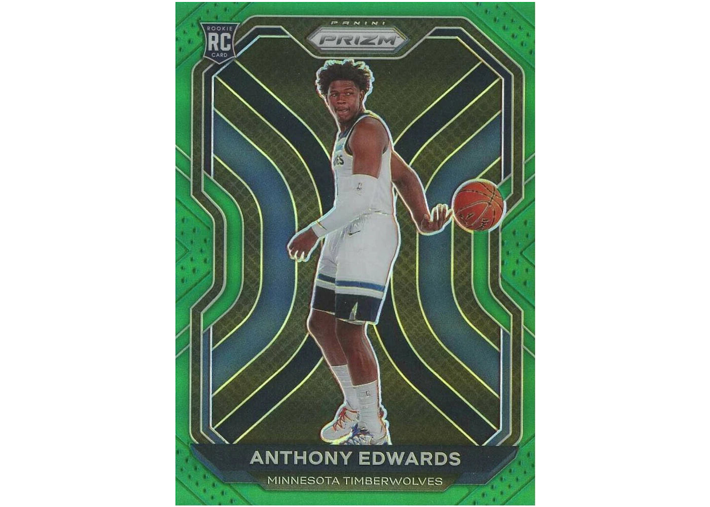 Anthony Edwards 2020 Panini Prizm Rookie Gren #258 (Ungraded)
