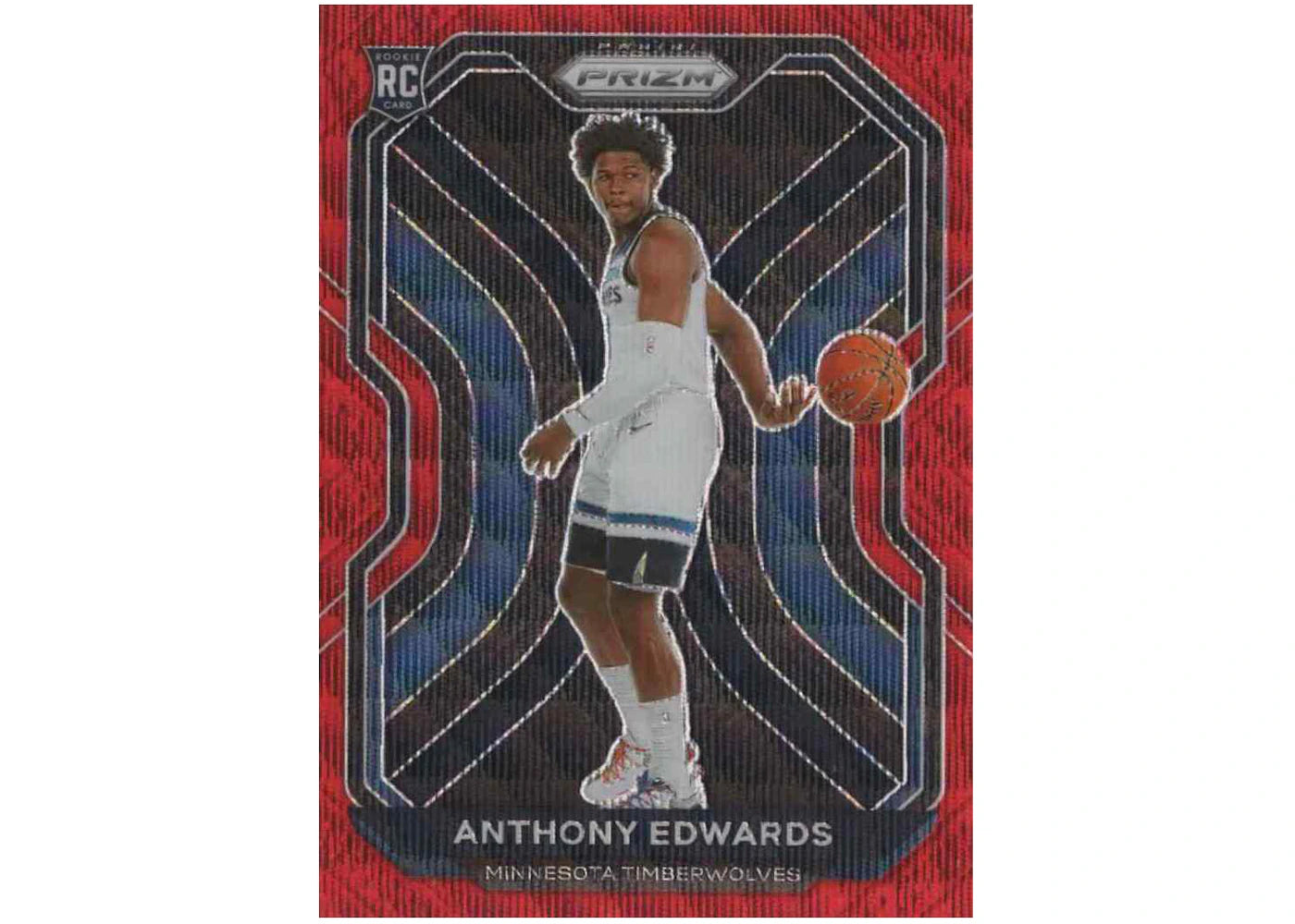 Anthony Edwards 2020 Panini Prizm Rookie Ruby Wave #258 (Ungraded)