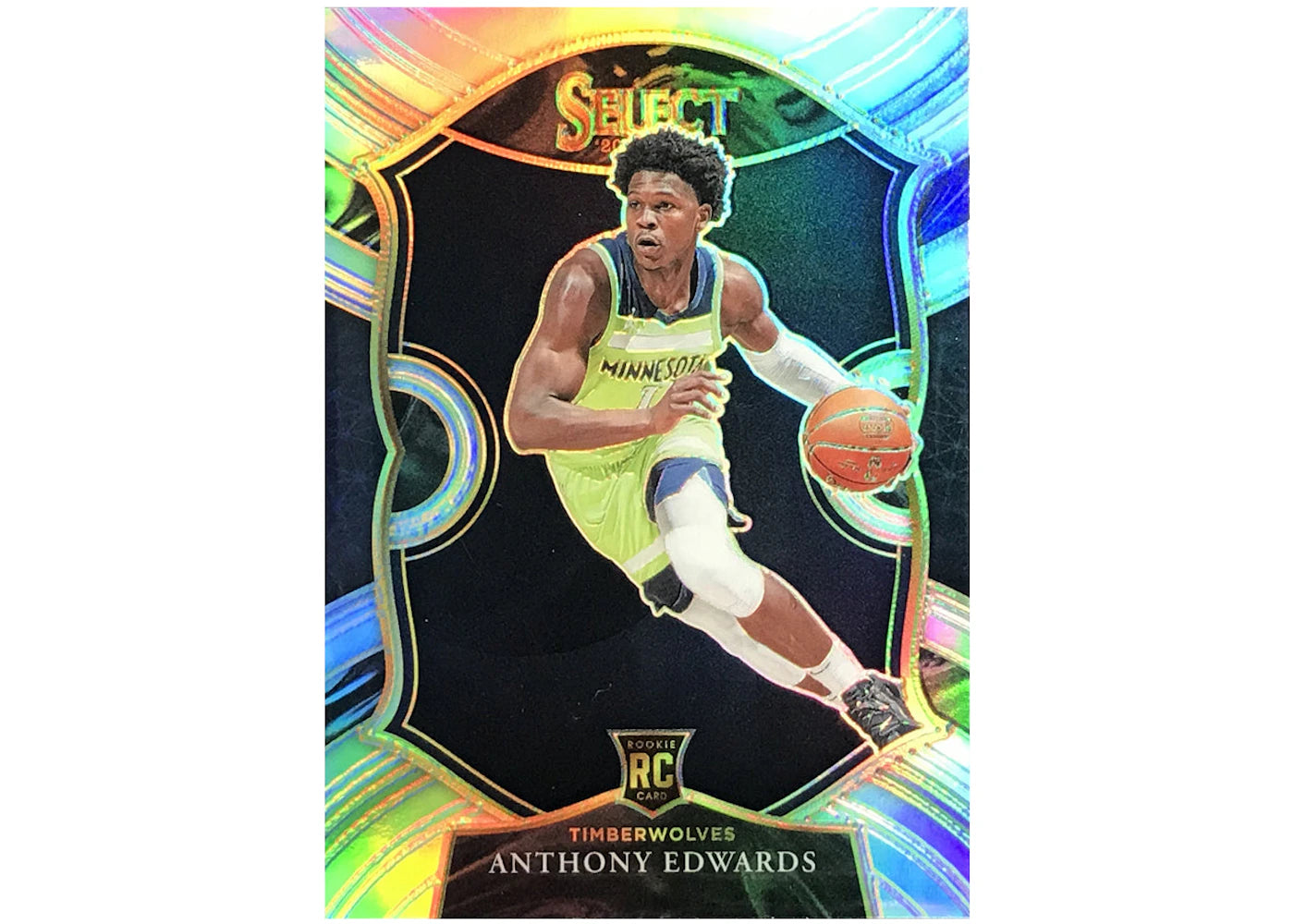 Anthony Edwards 2020 Panini Select Concourse Rookie Silver #61 (Ungraded)