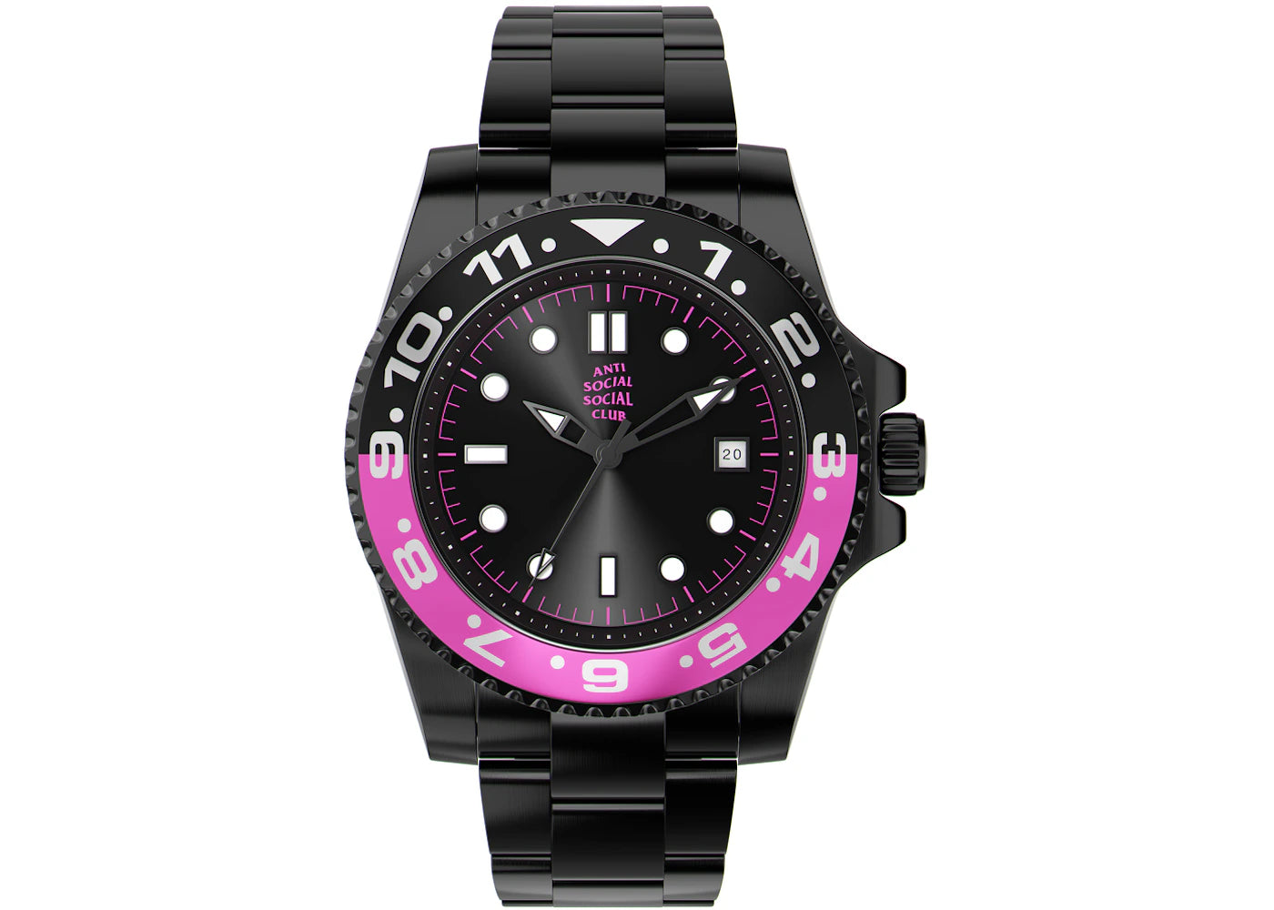 Anti Social Social Club 2Face Watch Black/Purple