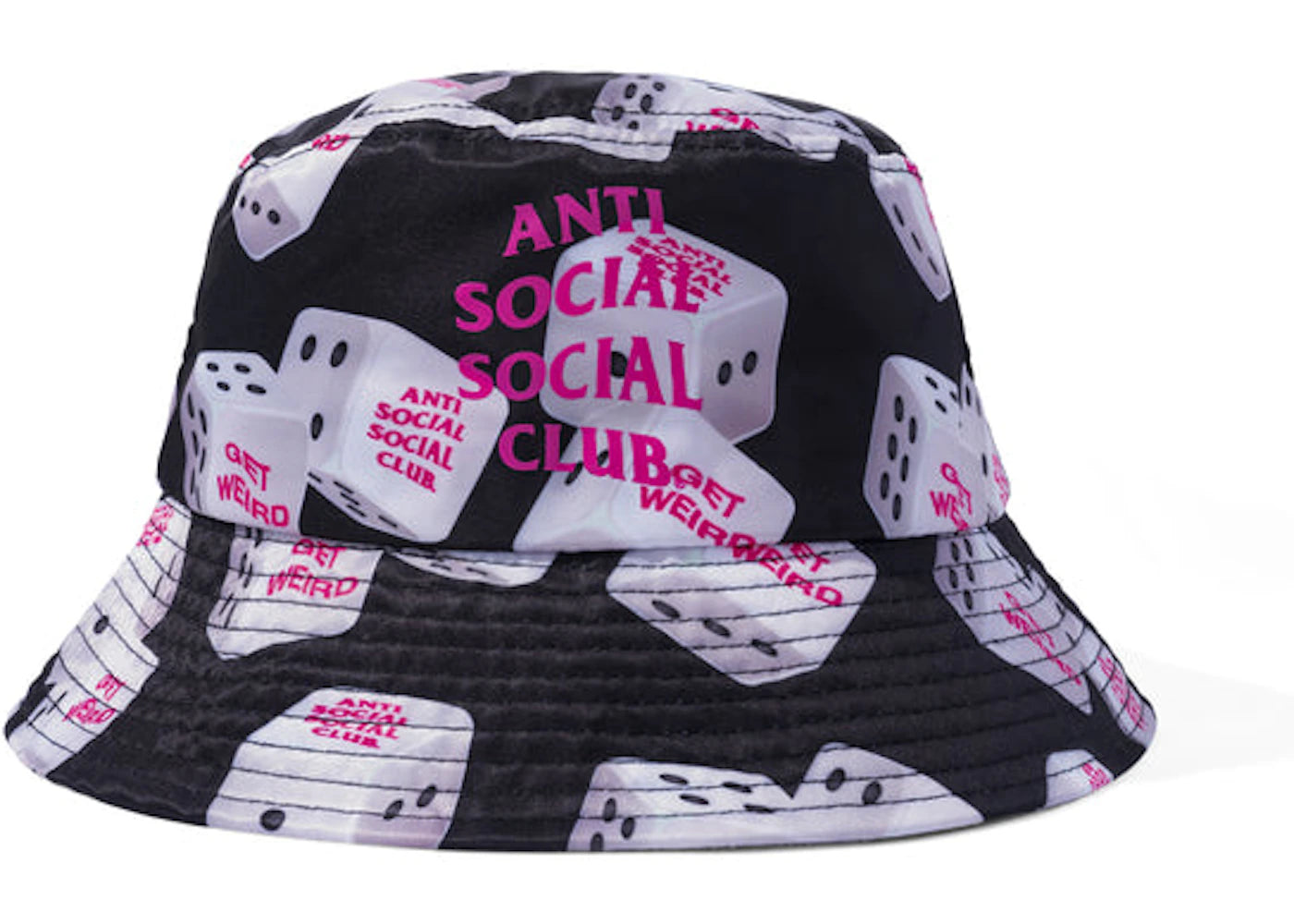 Anti Social Social Club 7 (4) 7 Bucket Cap Black