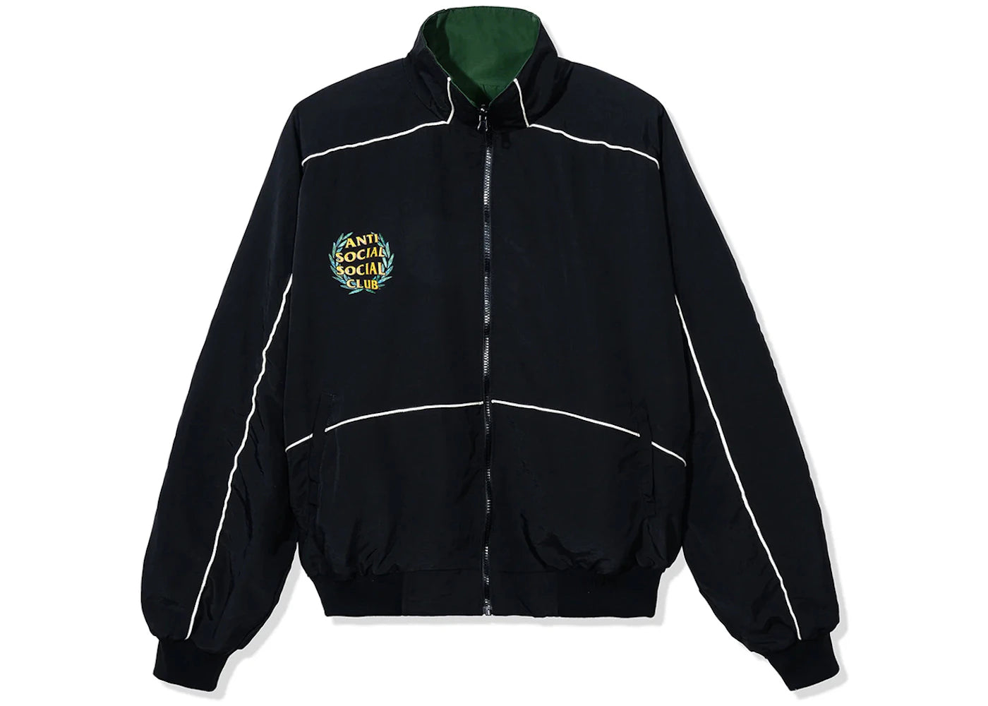 Anti Social Social Club ASSC Olympic Reversible Track Jacket Black/Green