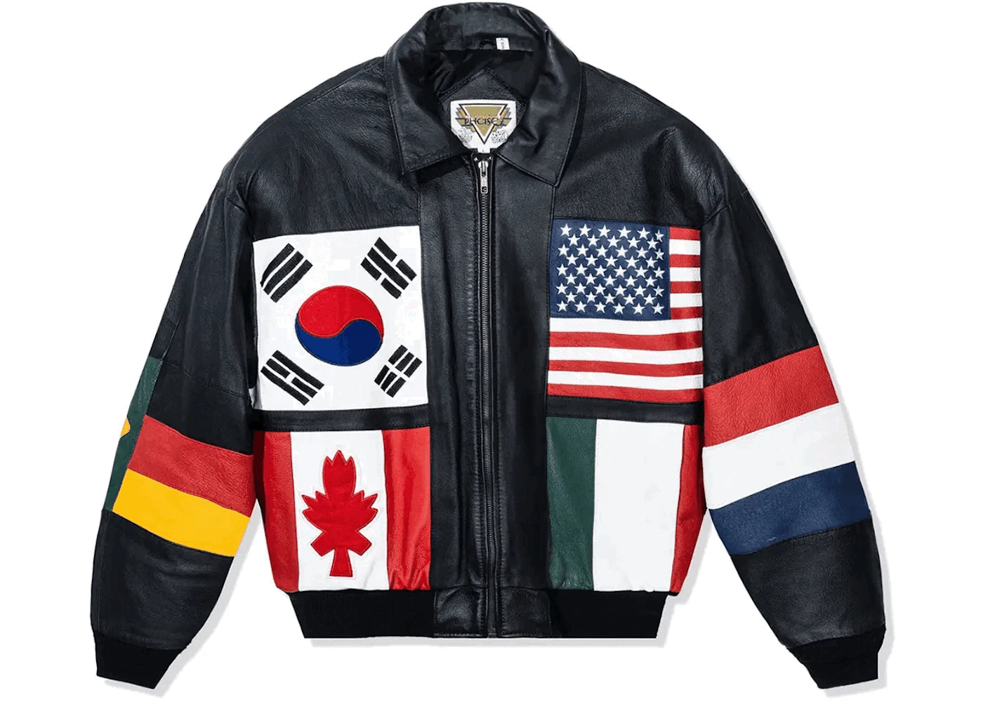 Anti Social Social Club ASSC Vintage Olympic Leather Jacket Black