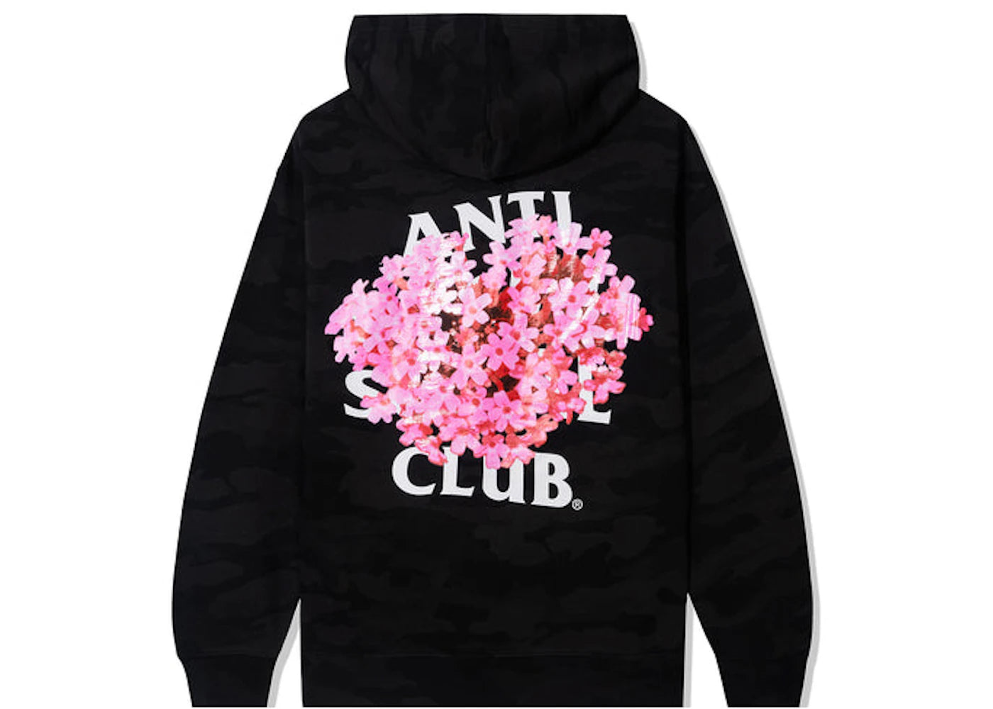 Anti Social Social Club All Rise Hoodie Black Camo