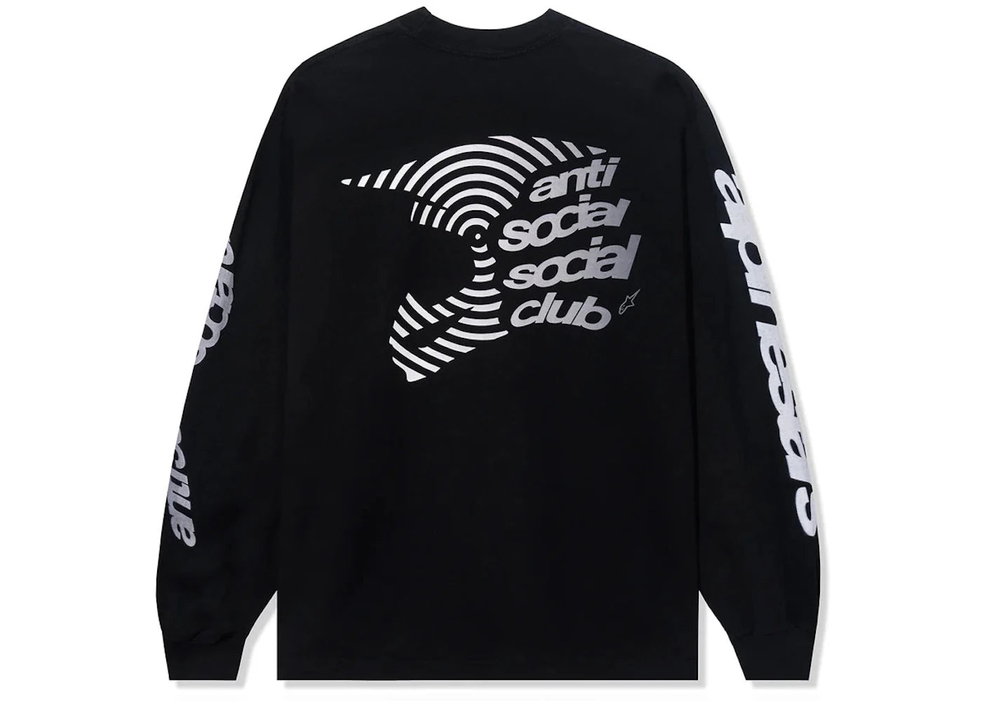 Anti Social Social Club Alpine Stars Helmet L/S Tee Black