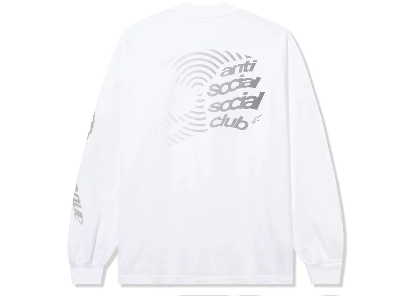 Anti Social Social Club Alpine Stars Helmet L/S Tee White