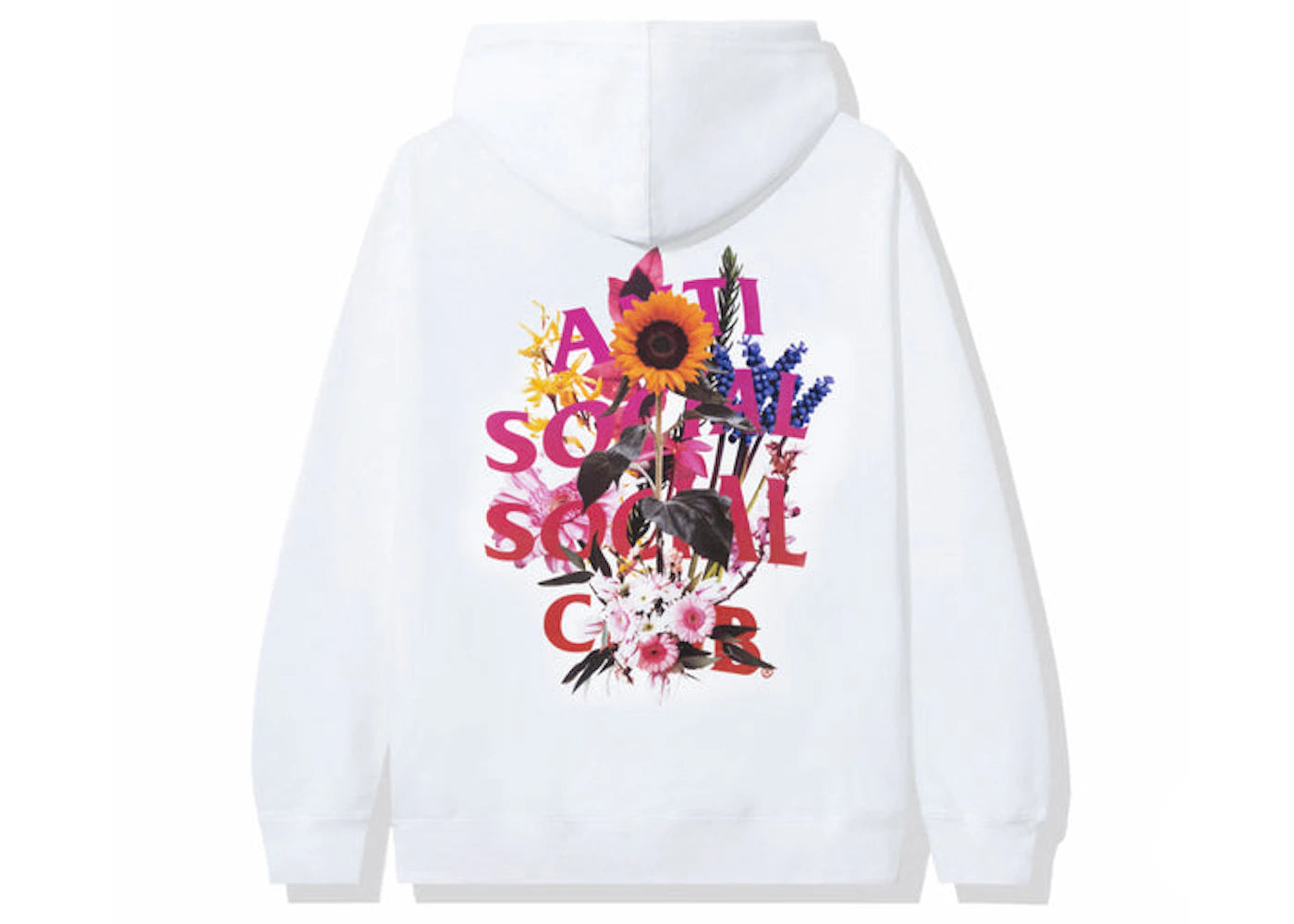 Anti Social Social Club Bouquet For The Old Days Hoodie White