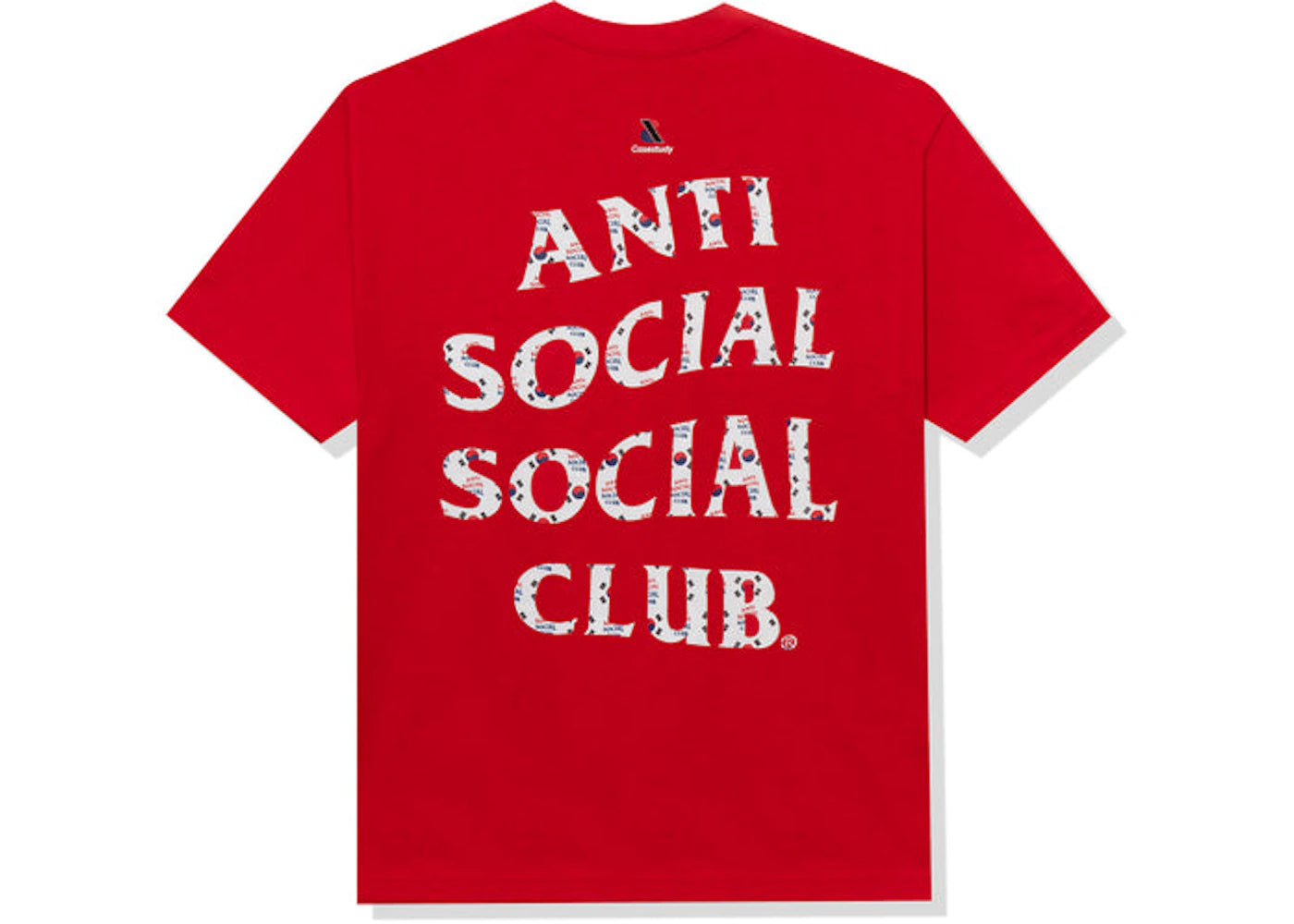 Anti Social Social Club Case Study Flag T-shirt Red