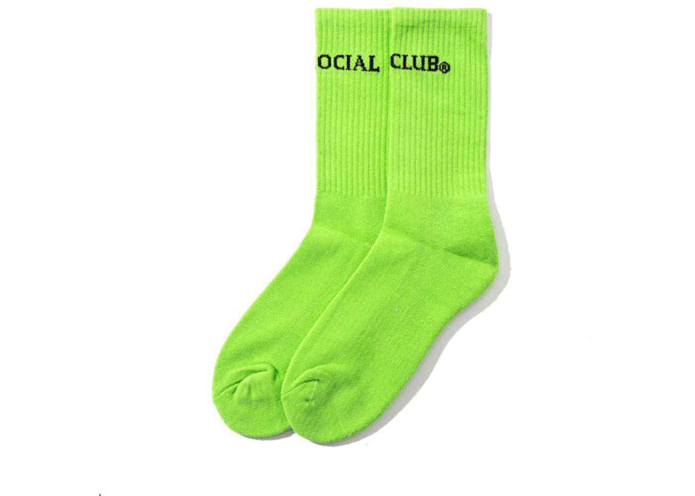 Anti Social Social Club Catchphrase Socks Green