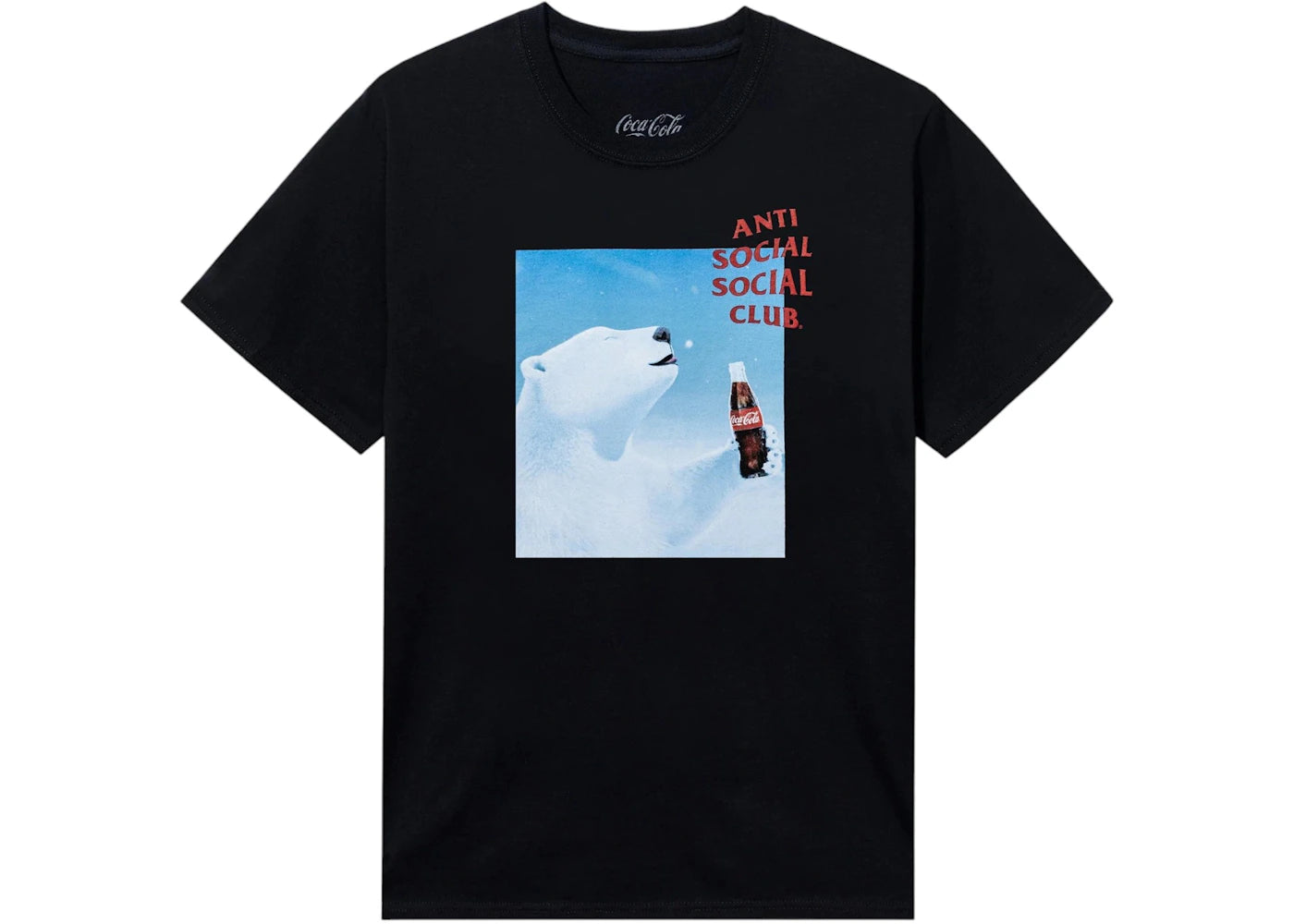 Anti Social Social Club Coca-Cola PB Snowflake Tee Black