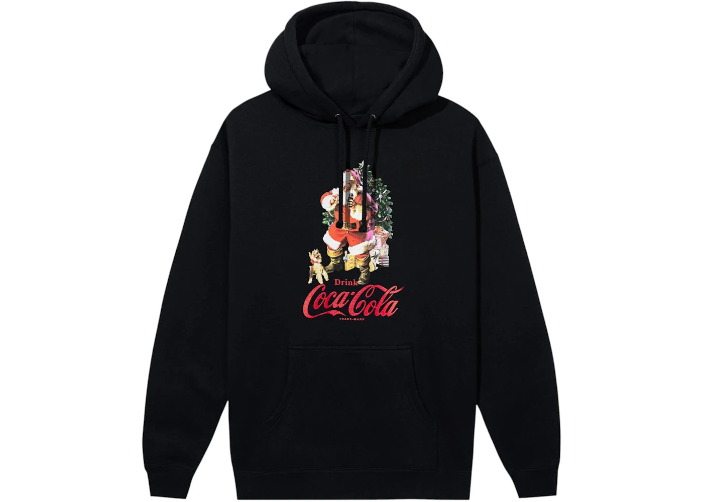 Anti Social Social Club Coca-Cola Santa Social Hoodie Black