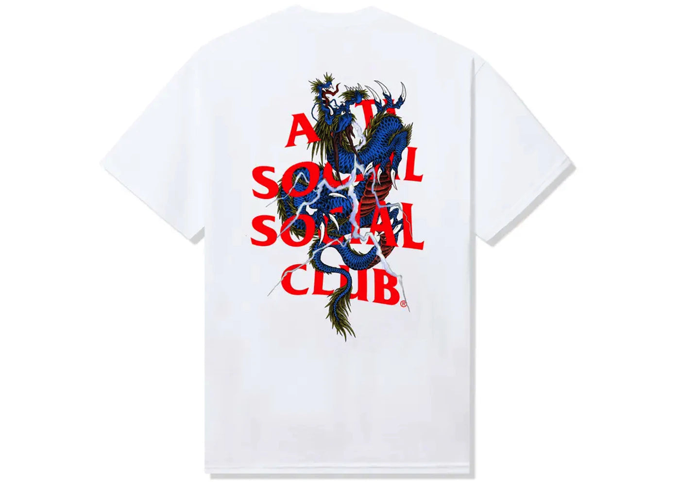 Anti Social Social Club Double Dragon Tee White