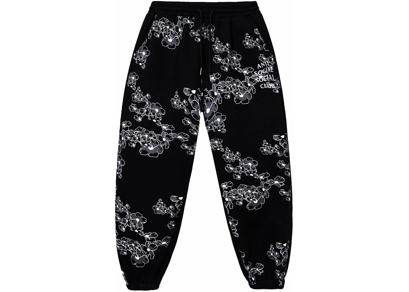 Anti Social Social Club Draw Conclusions Black Sweatpants Black