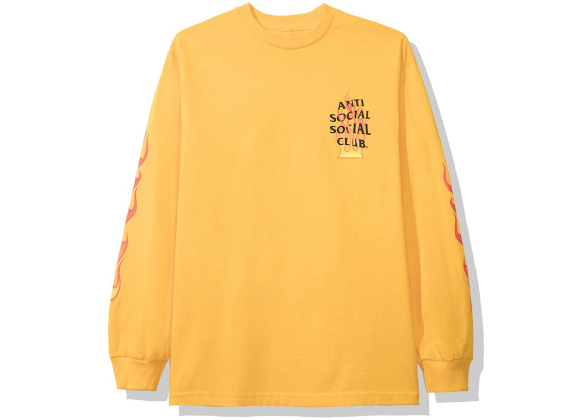 Anti Social Social Club Firebird Long Sleeve Tee (FW19) Yellow