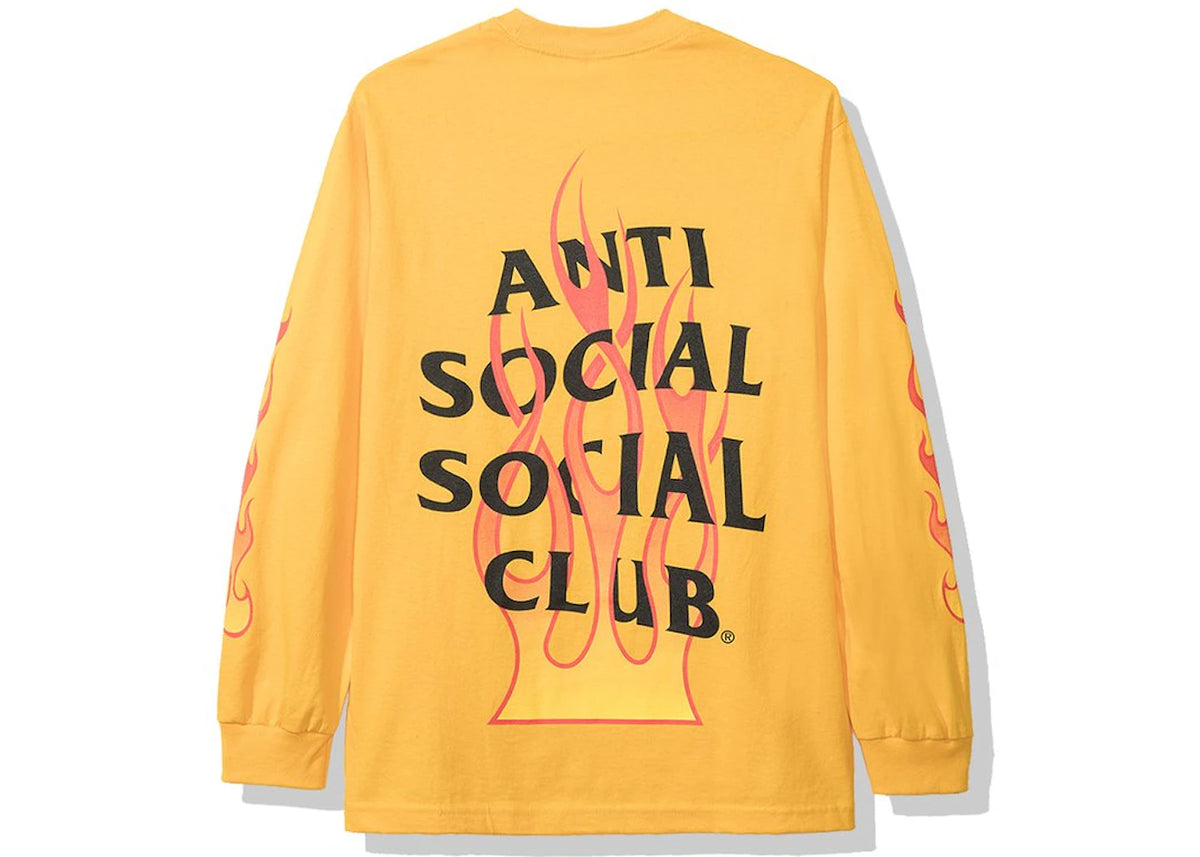 Anti Social Social Club Firebird Long Sleeve Tee (FW19) Yellow