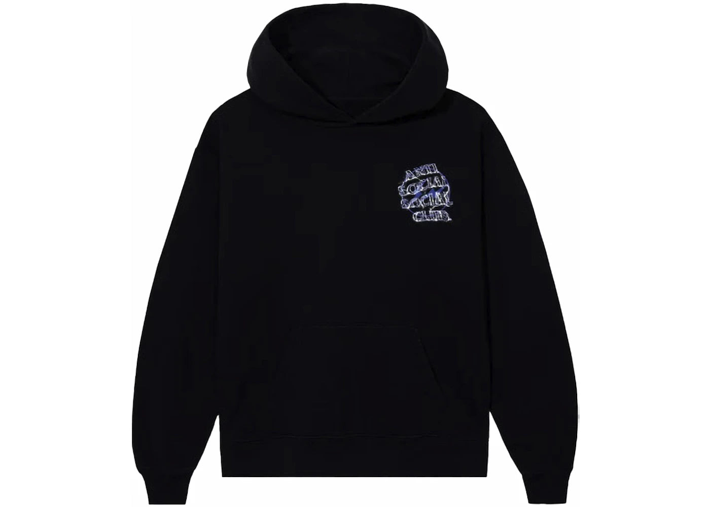 Anti Social Social Club Fragment Bolt Hoodie Black/Navy