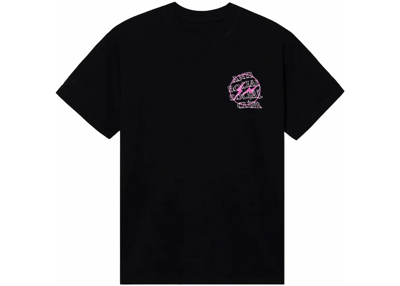 Anti Social Social Club Fragment Bolt Tee Black/Pink