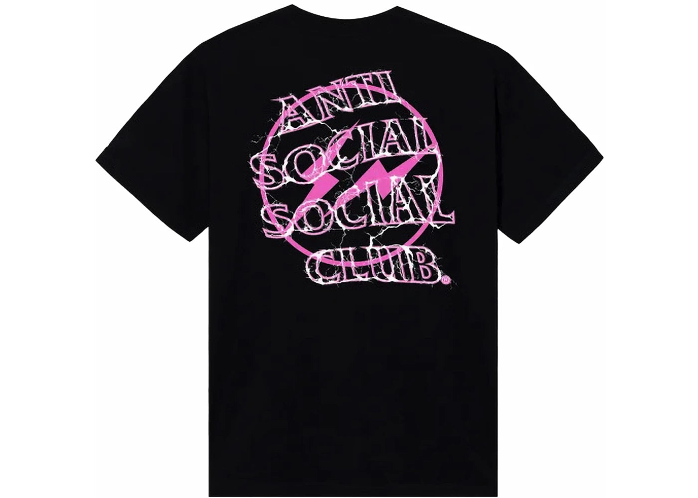 Anti Social Social Club Fragment Bolt Tee Black/Pink